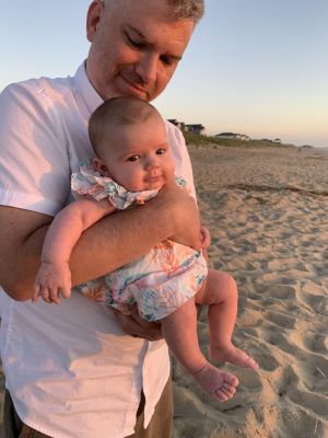 May and Dad at OBX June 2024
