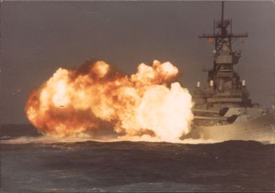 USS NEW JERSEY Lebanon 1983
